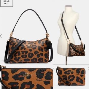 COPY - 🎈🎊SALE🎈⭐️NIB- Coach Leopard purse and wallet set